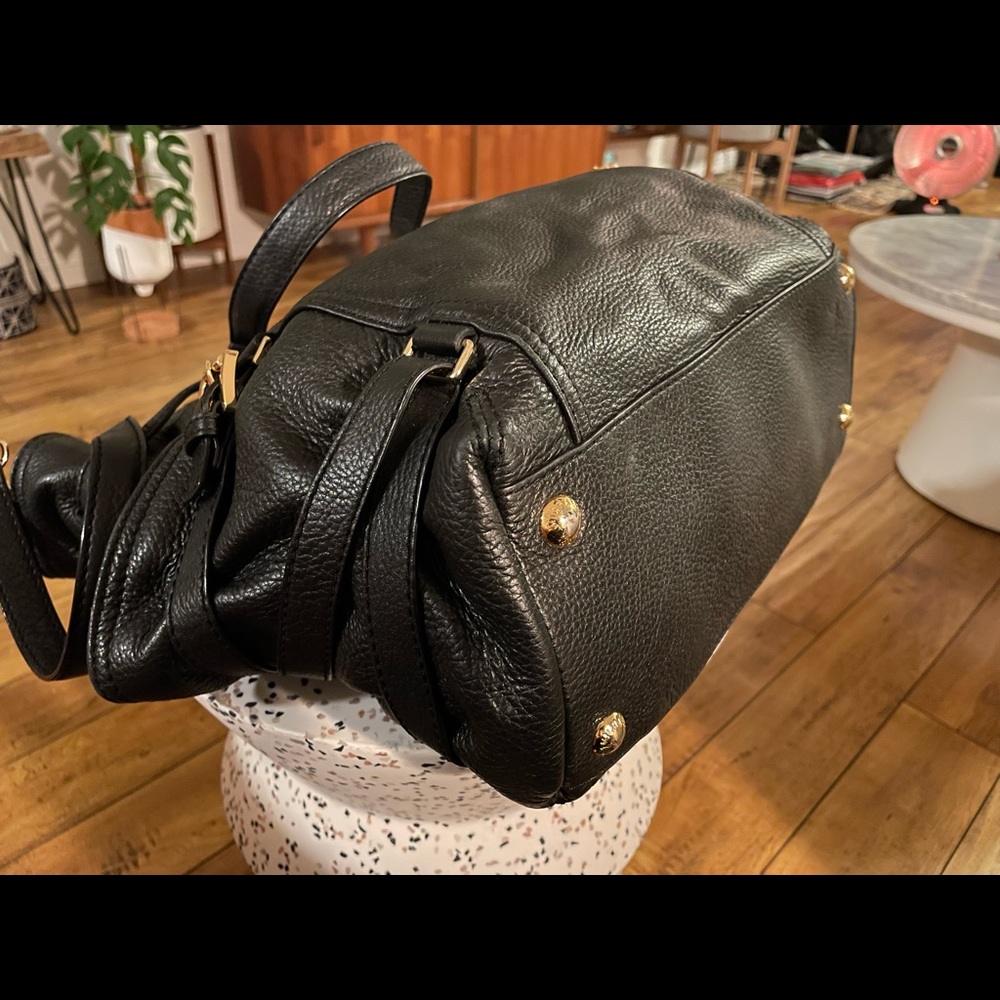Michael Kors Black Leather Tote Bag - Picture 3 of 5